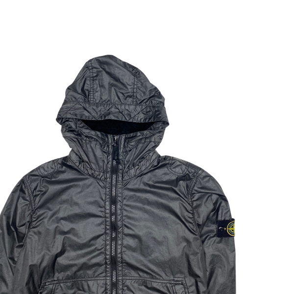 Stone Island 2018 Black Lamy Flock Hooded Jacket