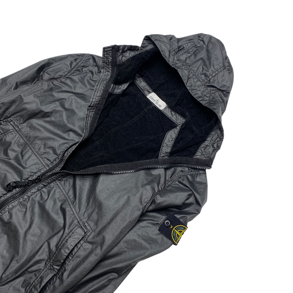 Stone Island 2018 Black Lamy Flock Hooded Jacket