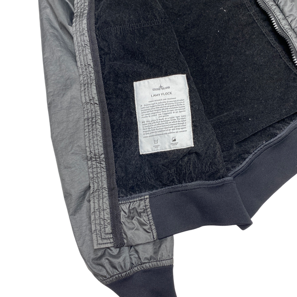 Stone Island 2018 Black Lamy Flock Hooded Jacket