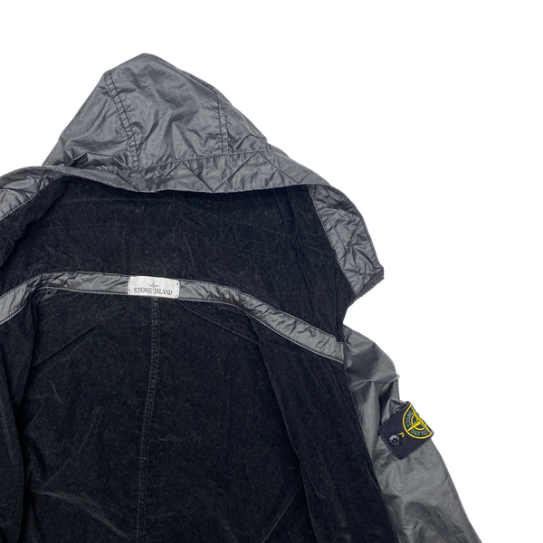 Stone Island 2018 Black Lamy Flock Hooded Jacket