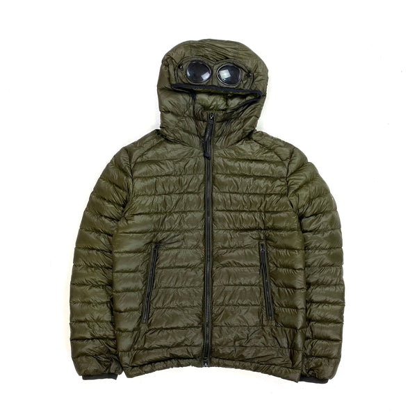 CP Company Khaki Green D D Shell Puffer Goggle Jacket