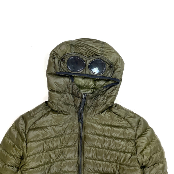 CP Company Khaki Green D D Shell Puffer Goggle Jacket