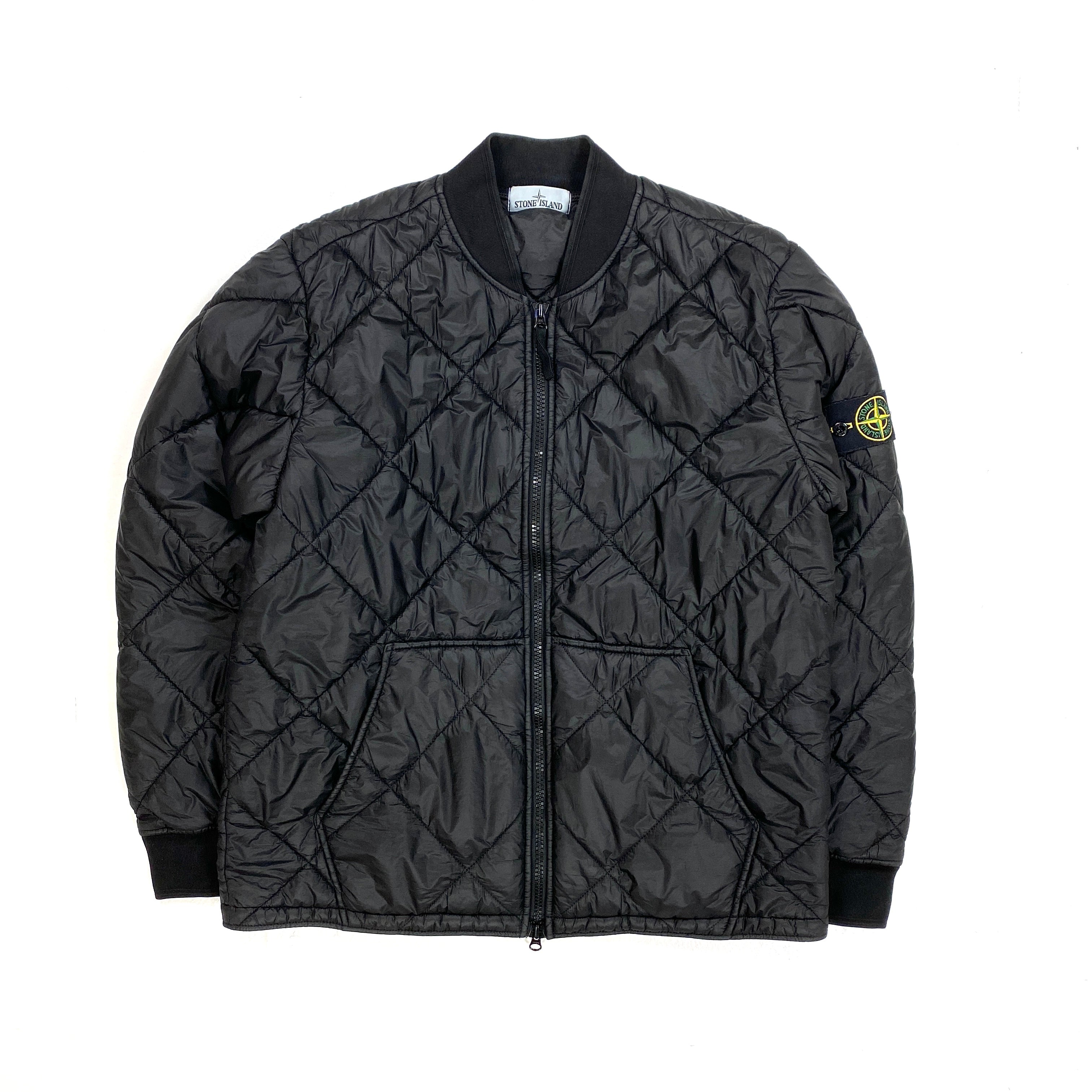 Stone island garment dyed quilted micro yarn clearance jacket