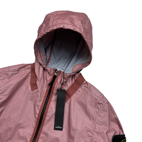 Stone Island 2021 Pink Membrana TC 3L Rain Jacket - Small