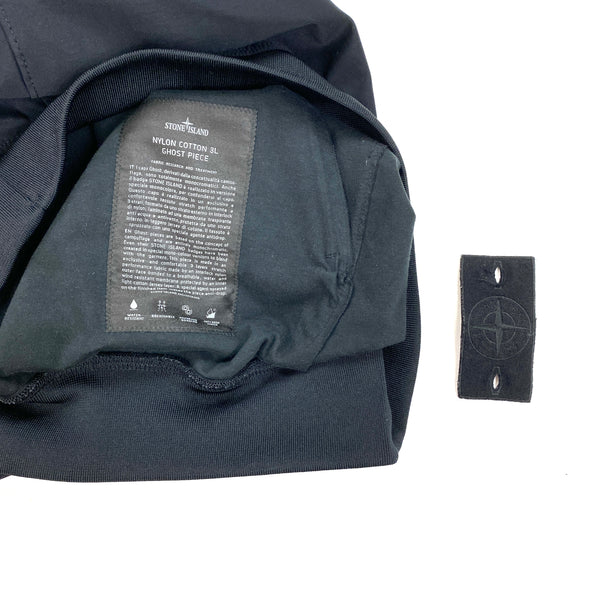 Stone Island Black Nylon Cotton 3L Ghost Piece Mat s Island