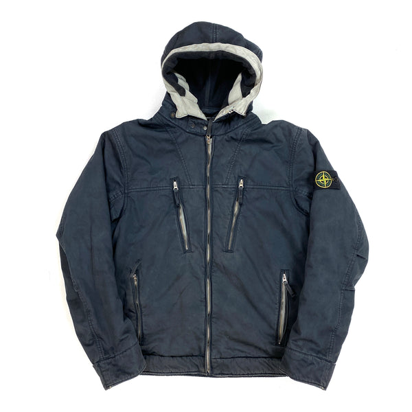Stone Island Raso Gommata Fleece Lined Jacket