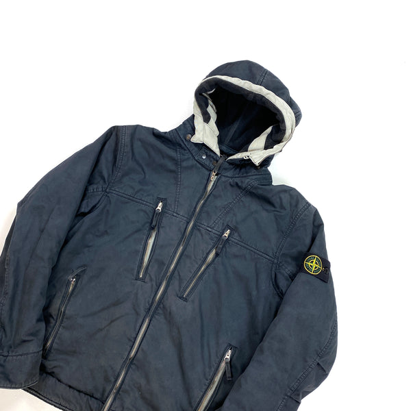 Stone Island Raso Gommata Fleece Lined Jacket