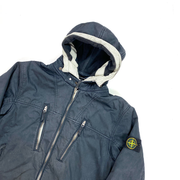 Stone Island Raso Gommata Fleece Lined Jacket