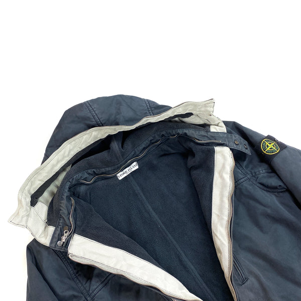 Stone Island Raso Gommata Fleece Lined Jacket
