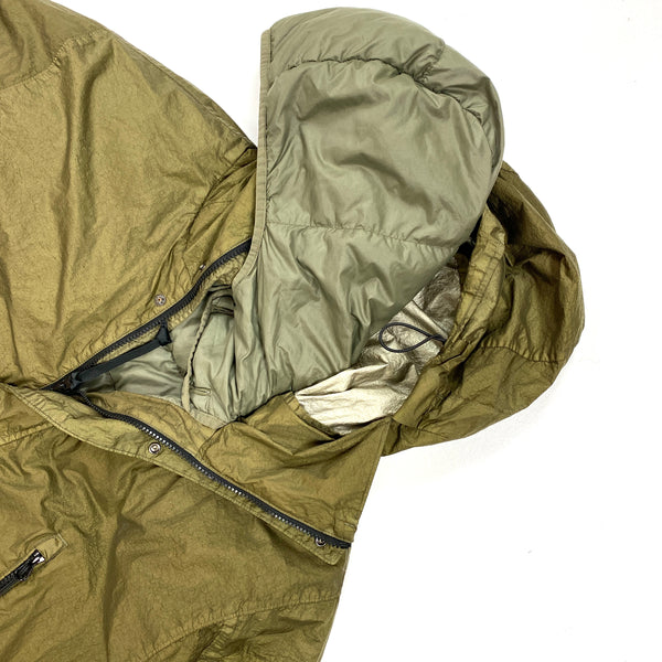 CP Company Olive Nyfoil Down Filled Fishtail Parka