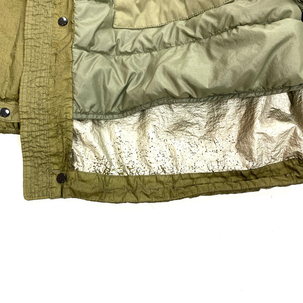 CP Company Olive Nyfoil Down Filled Fishtail Parka