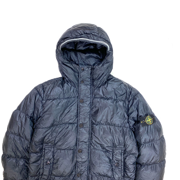 Stone Island Navy Garment Dyed Puffer Jacket