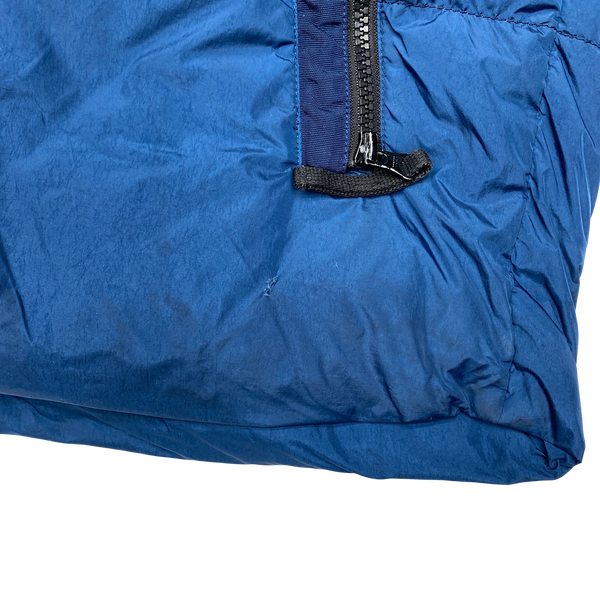 Stone Island 2017 Blue Garment Dyed Down Puffer Jacket