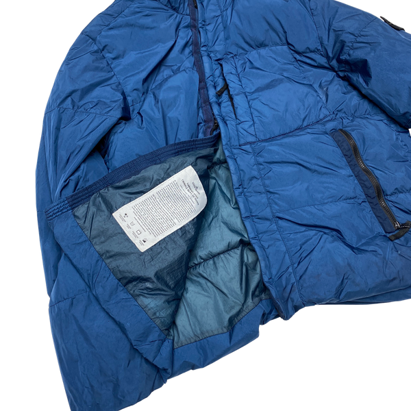 Stone Island 2017 Blue Garment Dyed Down Puffer Jacket