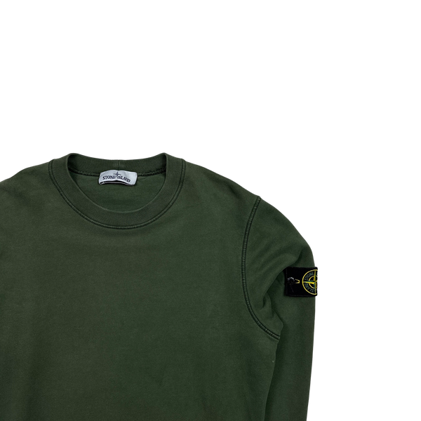 Stone Island 2020 Green Cotton Crewneck Sweatshirt - Medium