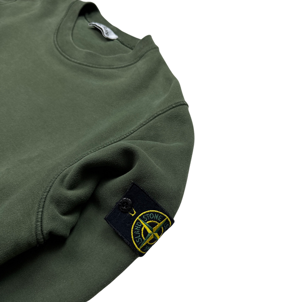 Stone Island 2020 Green Cotton Crewneck Sweatshirt - Medium
