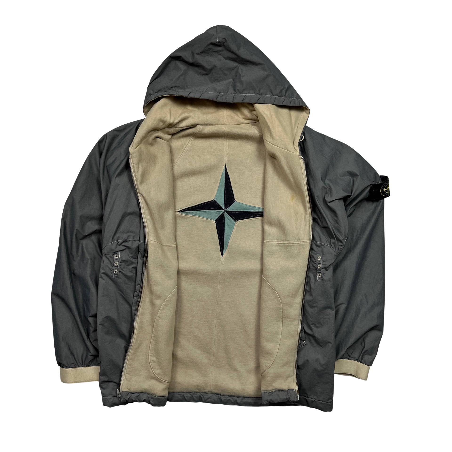 Stone Island 2002 Reversible Vintage Hooded Jacket - Large – Mat