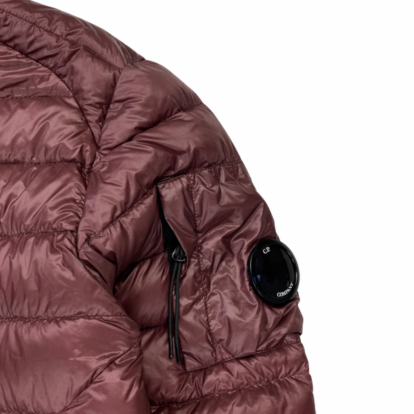 CP Company Wine Red Lens Viewer Puffer