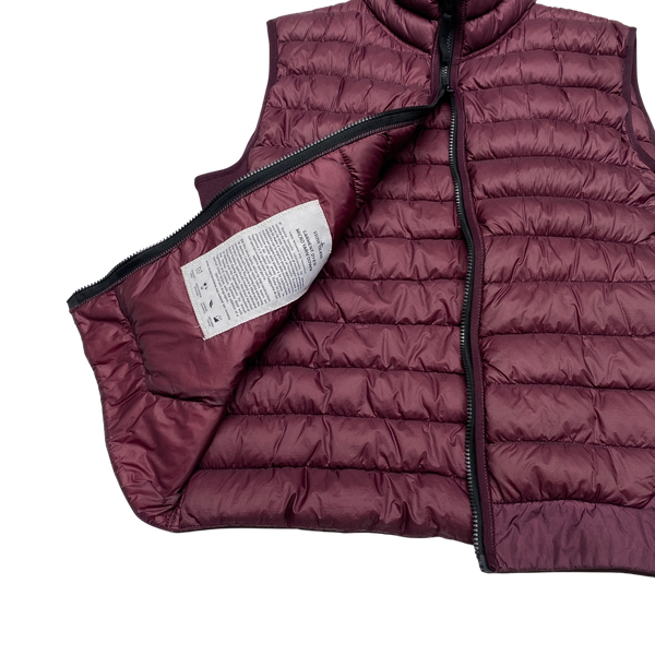 Stone Island 2017 Plum Red Micro Yarn Down Gilet