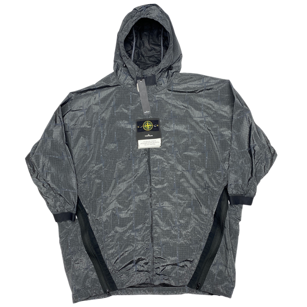 Stone Island 2017 House Check Jacquard On Nylon Metal Black Watro Jacket