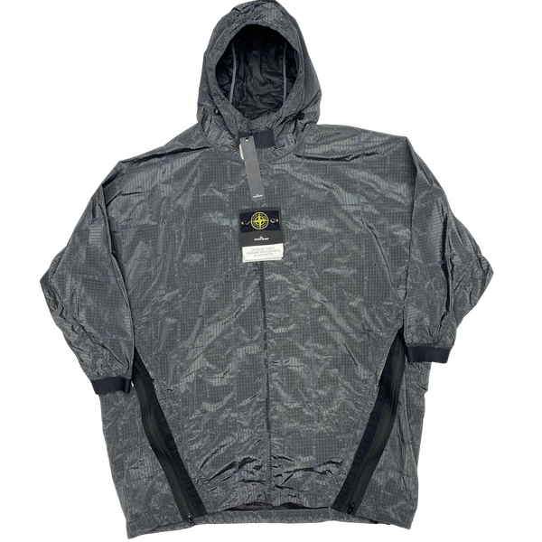 Stone Island 2017 House Check Jacquard On Nylon Metal Black Watro Jacket