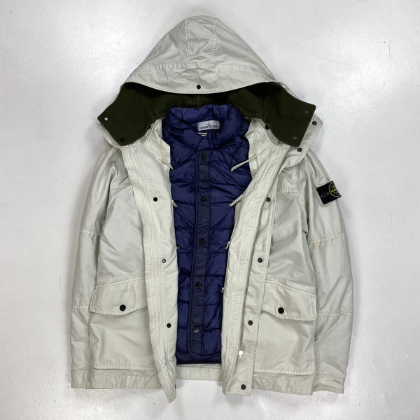 Stone Island White Down Filled David TC Jacket