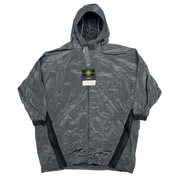 Stone Island 2017 House Check Jacquard On Nylon Metal Black Watro Jacket