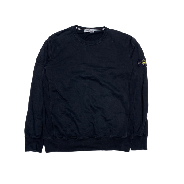 Stone Island 2013 Black Cotton Crewneck Sweatshirt