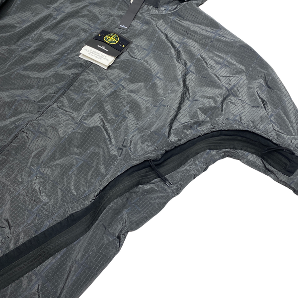 Stone Island 2017 House Check Jacquard On Nylon Metal Black Watro Jacket