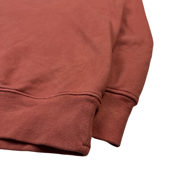 Stone Island 2019 Terracotta Cotton Crewneck Sweatshirt - Small
