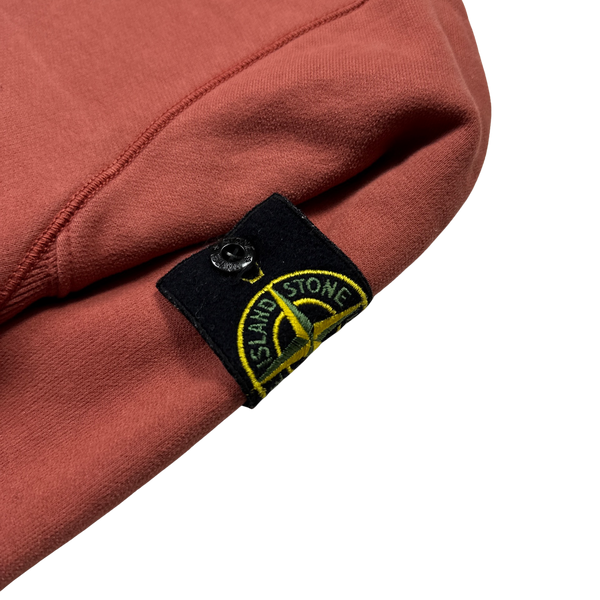 Stone Island 2019 Terracotta Cotton Crewneck Sweatshirt - Small