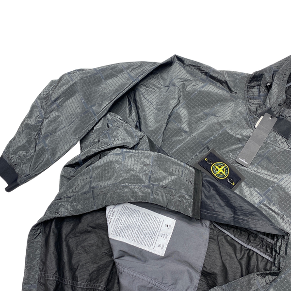 Stone Island 2017 House Check Jacquard On Nylon Metal Black Watro Jacket