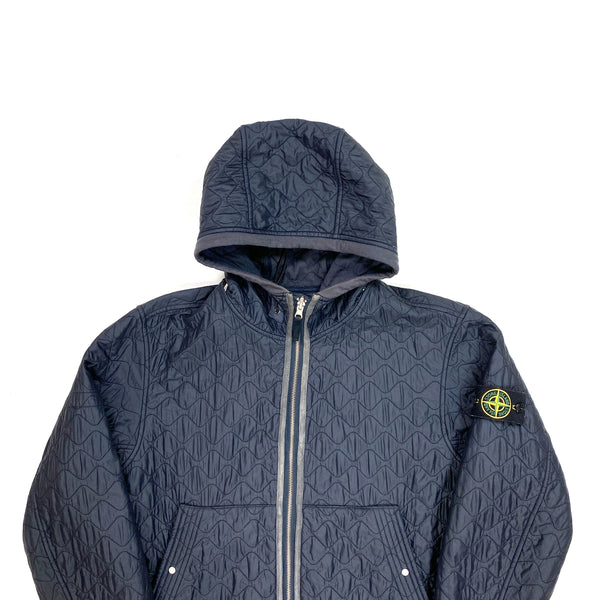 Stone Island Reversible Navy Nylon & Cotton Jacket