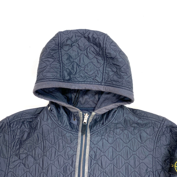 Stone Island Reversible Navy Nylon & Cotton Jacket