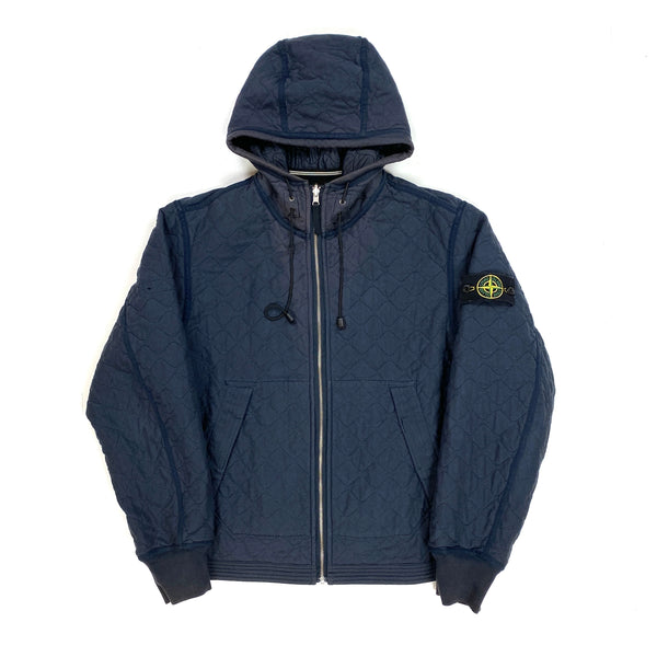Stone Island Reversible Navy Nylon Cotton Jacket Mat s Island
