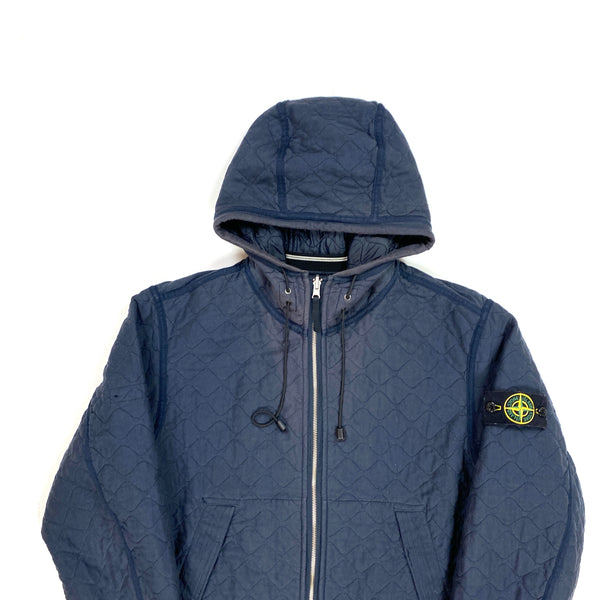 Stone Island Reversible Navy Nylon & Cotton Jacket