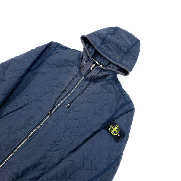 Stone Island Reversible Navy Nylon & Cotton Jacket