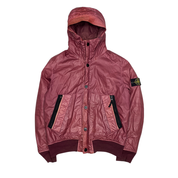 Stone Island 2014 Pink Mussola Gommata Padded Jacket