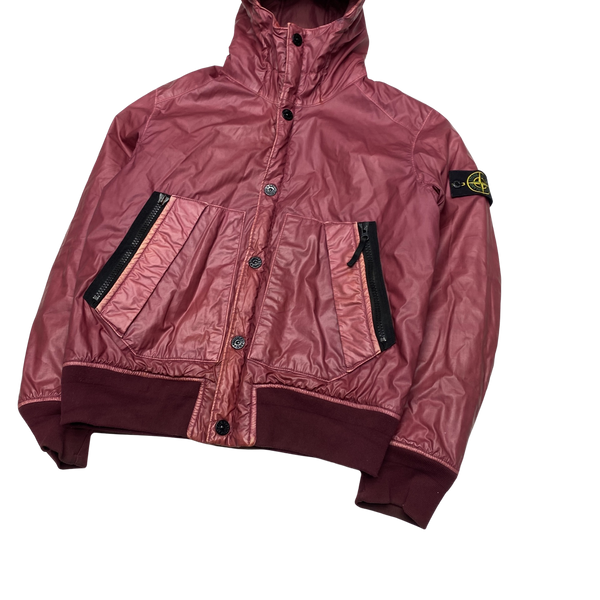 Stone Island 2014 Pink Mussola Gommata Padded Jacket