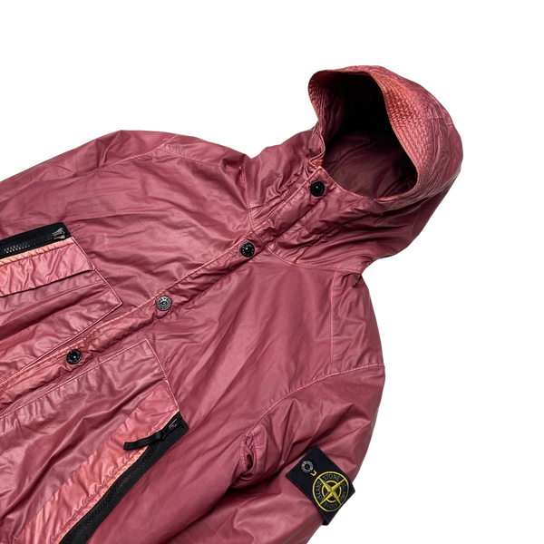 Stone Island 2014 Pink Mussola Gommata Padded Jacket