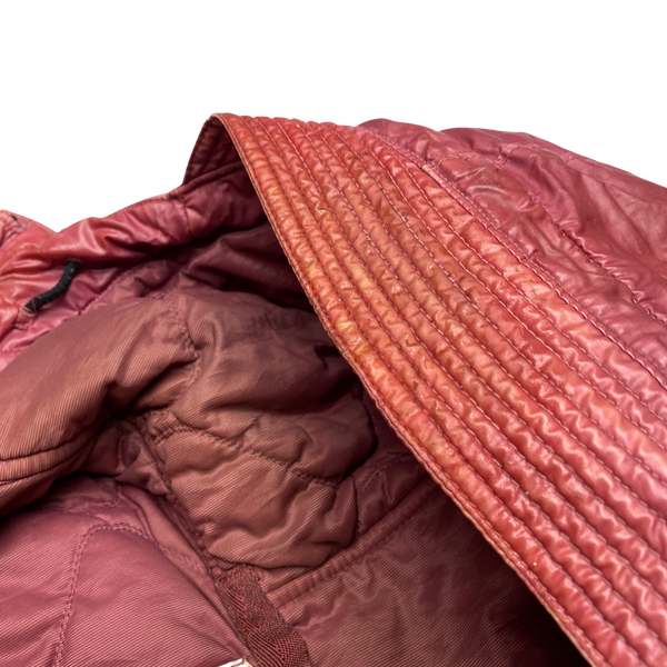Stone Island 2014 Pink Mussola Gommata Padded Jacket