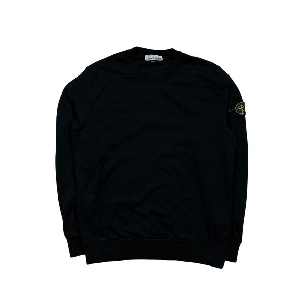 Stone Island Black Cotton Sweatshirt - XL