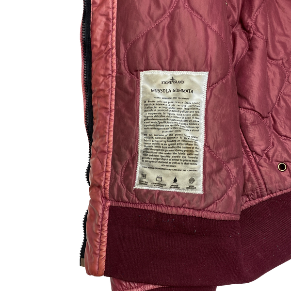 Stone Island 2014 Pink Mussola Gommata Padded Jacket