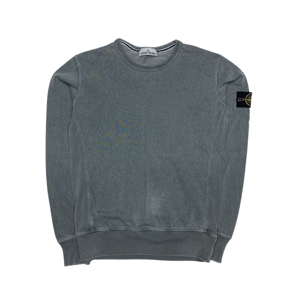 Stone Island 2015 Grey Cotton Crewneck Sweatshirt