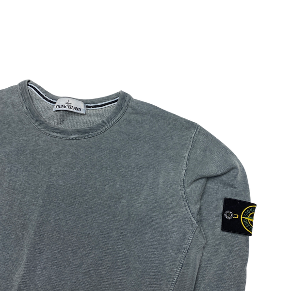 Stone Island 2015 Grey Cotton Crewneck Sweatshirt