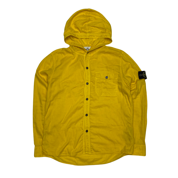 Stone Island 2015 Yellow Lightweight Cotton Pullover Overshirt