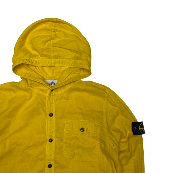 Stone Island 2015 Yellow Lightweight Cotton Pullover Overshirt