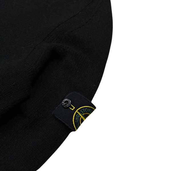 Stone Island 2018 Black Wool Crewneck Jumper - Medium