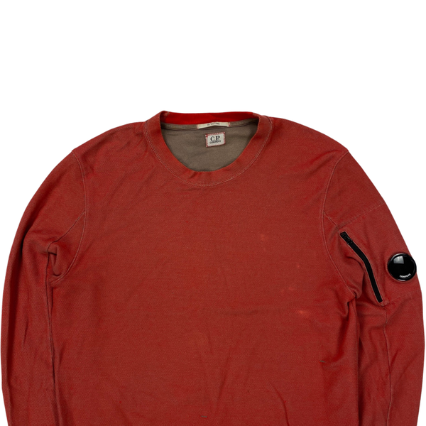CP Company 3D Tacting Red Crewneck Jumper