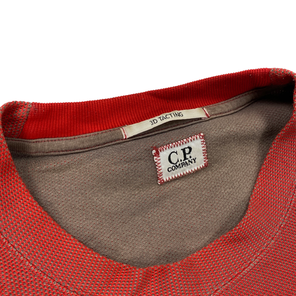 CP Company 3D Tacting Red Crewneck Jumper